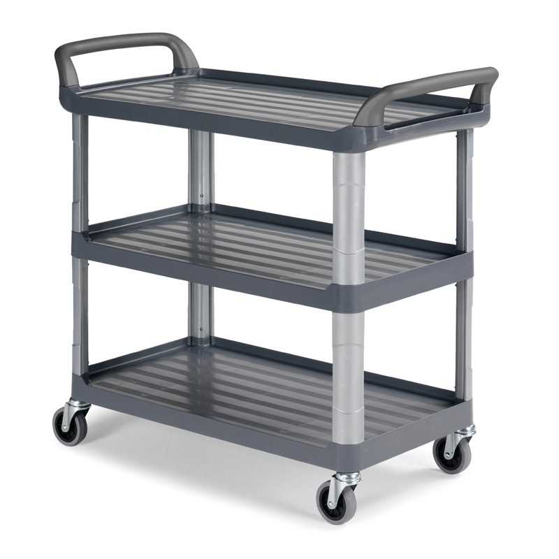 TTS - Carrello Shelf Grigio a 3 Ripiani Plastica