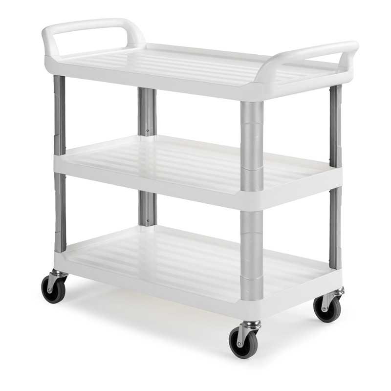 TTS - Carrello Shelf Bianco a 3 Ripiani Plastica