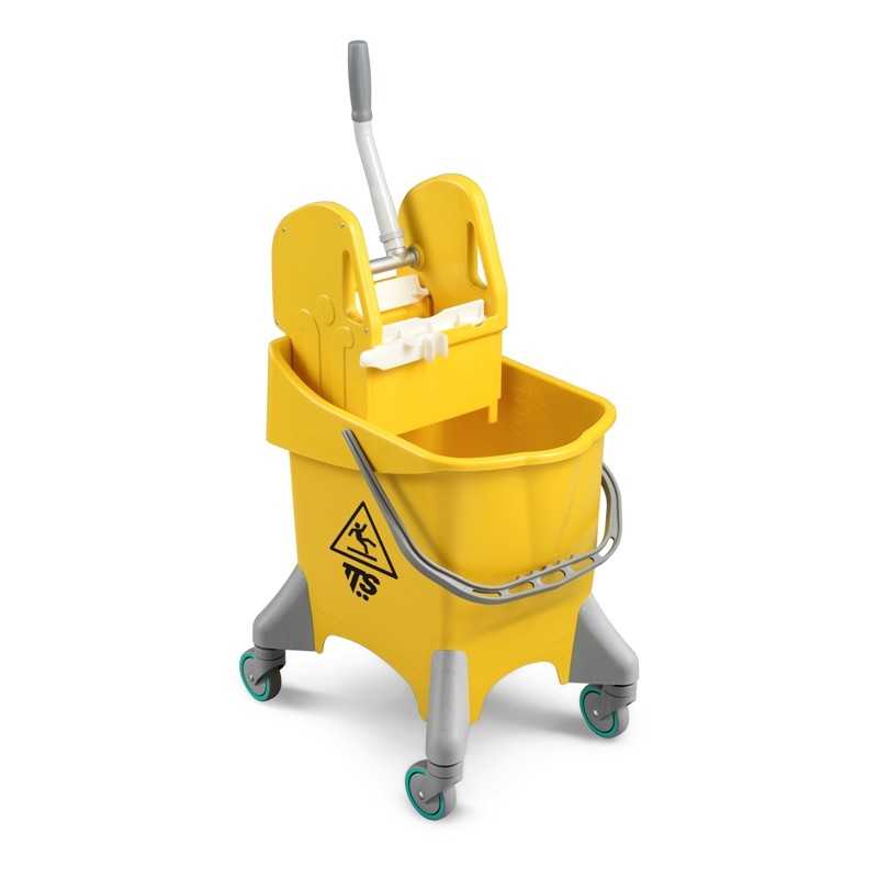 TTS - Carrello Pile L 30 Giallo con Strizzatore Tec