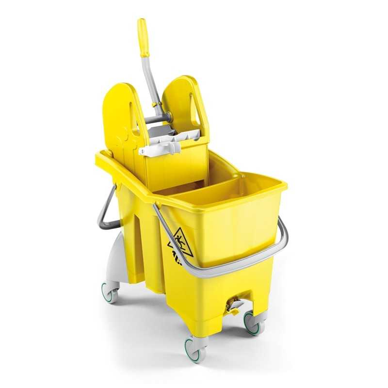 TTS - Carrello Action Pro L 30 Giallo con Doppio Scarico