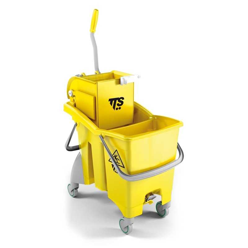 TTS - Carrello Action Pro L 30 Giallo con Doppio Scarico