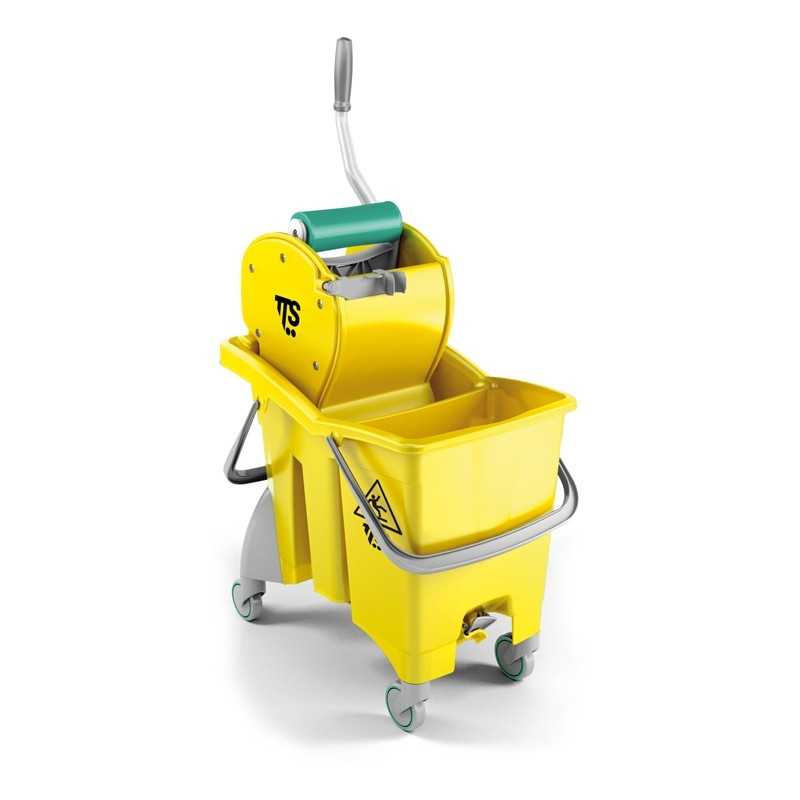 TTS - Carrello Action Pro L 30 Giallo con Doppio Scarico