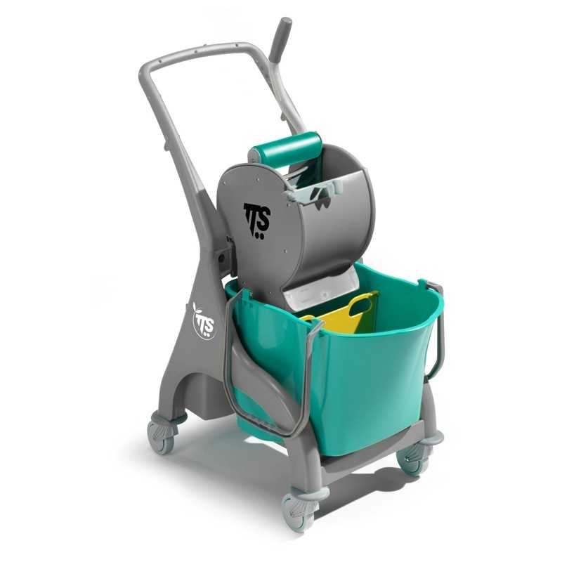 TTS - Carrello Nick Grigio L 28 con Manico “U” con Strizzatore Dry