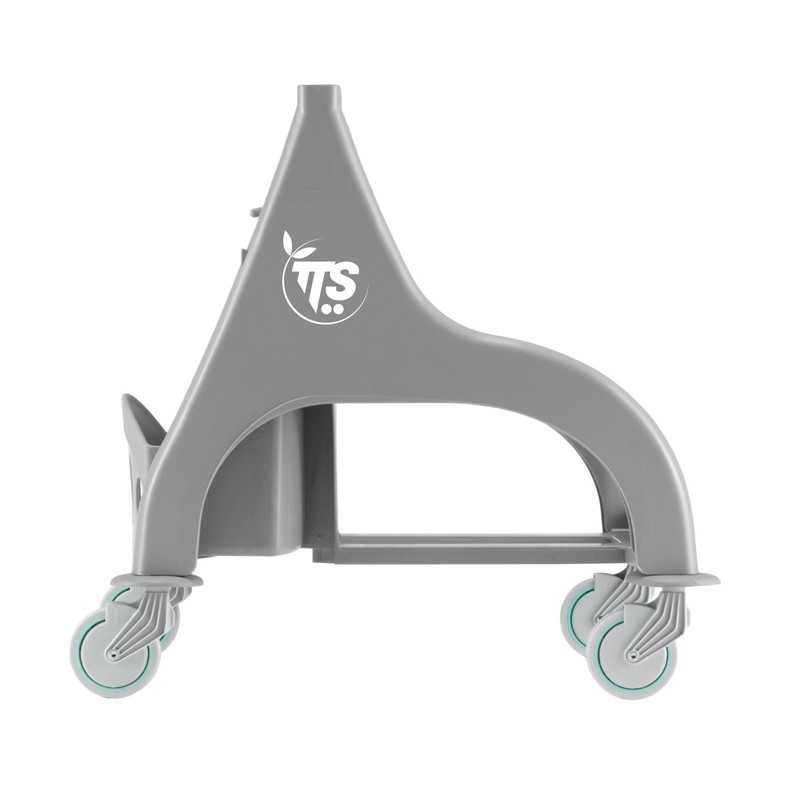 TTS - Telaio Nick Grigio L 25 con Ruote Logo TTS