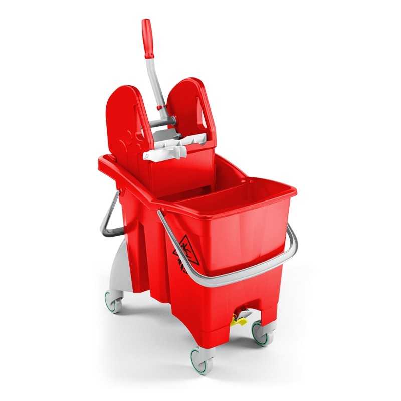 TTS - Carrello Action Pro L 30 Rosso con Doppio Scarico