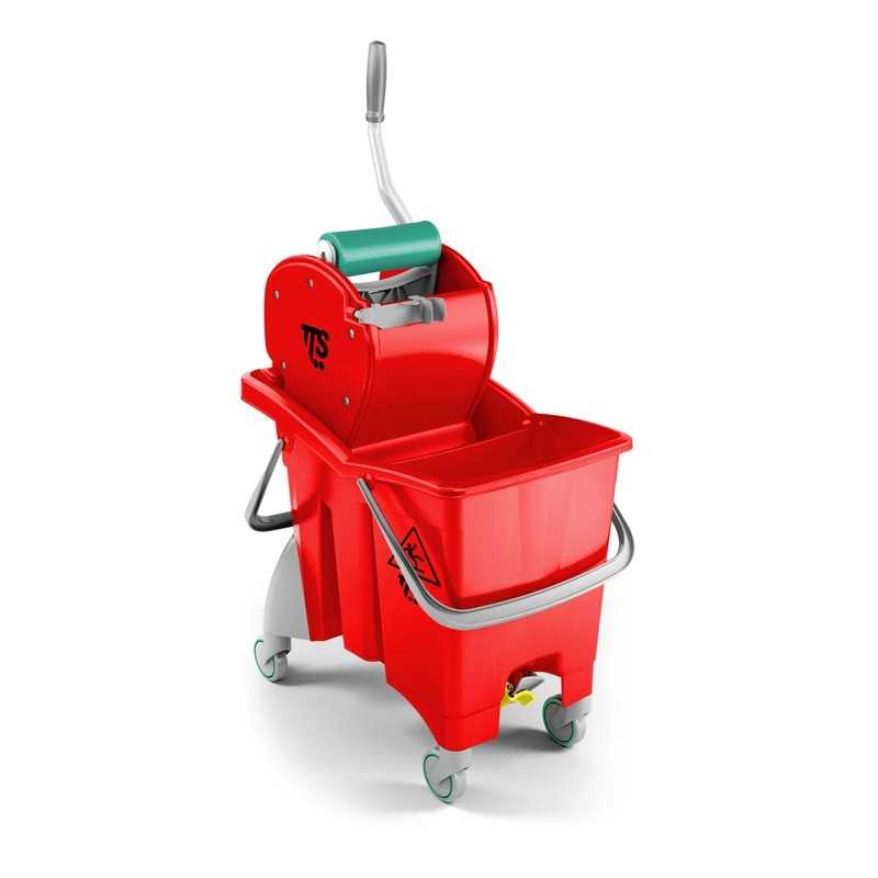 TTS - Carrello Action Pro L 30 Rosso con Doppio Scarico