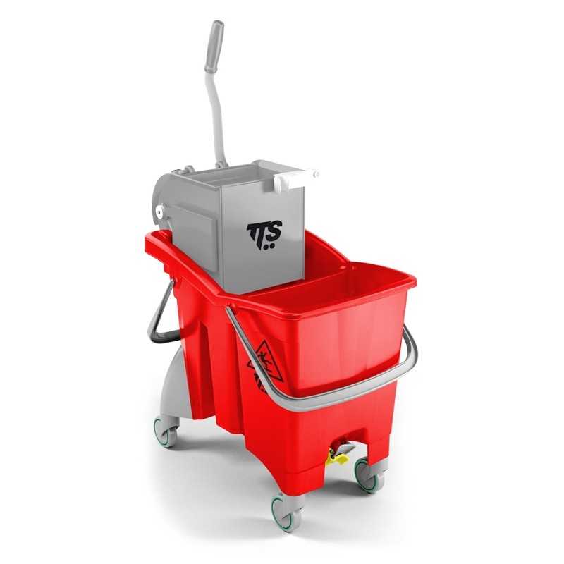 TTS - Carrello Action Pro L 30 Rosso con Doppio Scarico