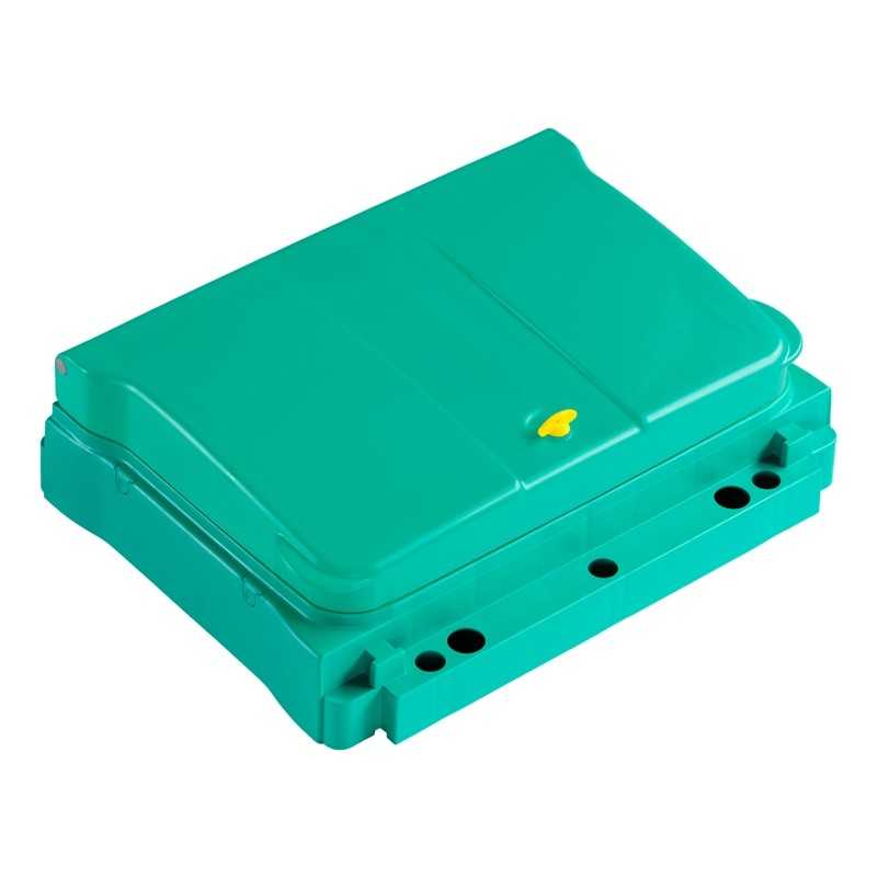 TTS - VASCHETTA F-F Senza Fondo Verde con Coperchio e Serratura