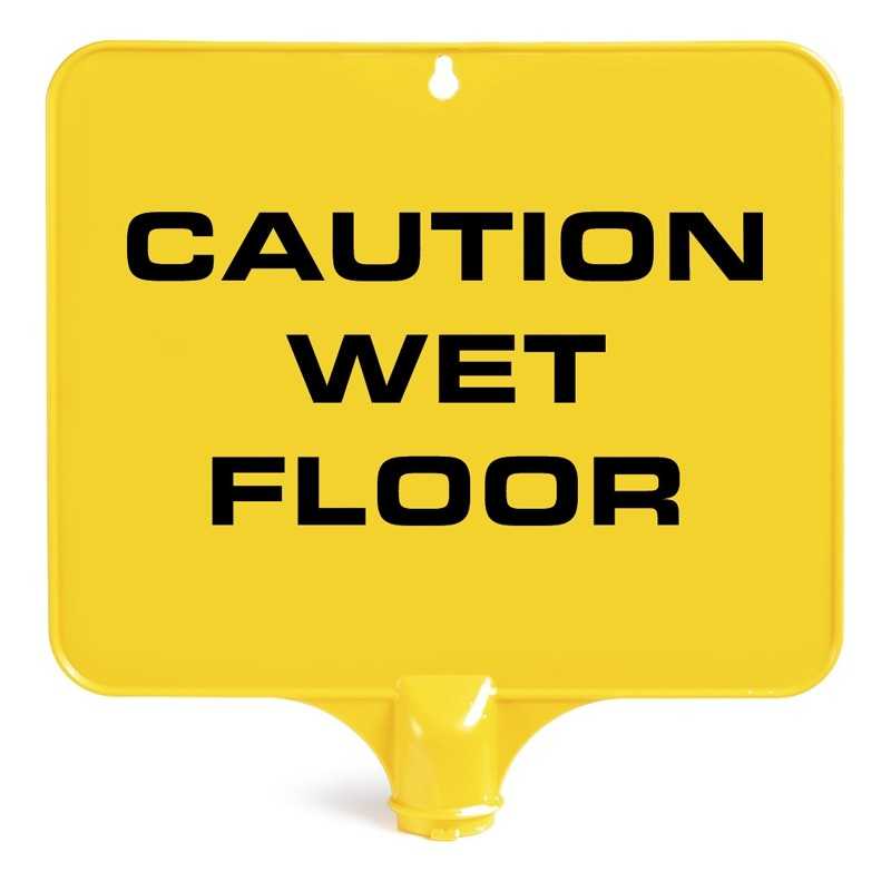 Tabella Rettangolare Gialla “Caution Wet Floor” - 1