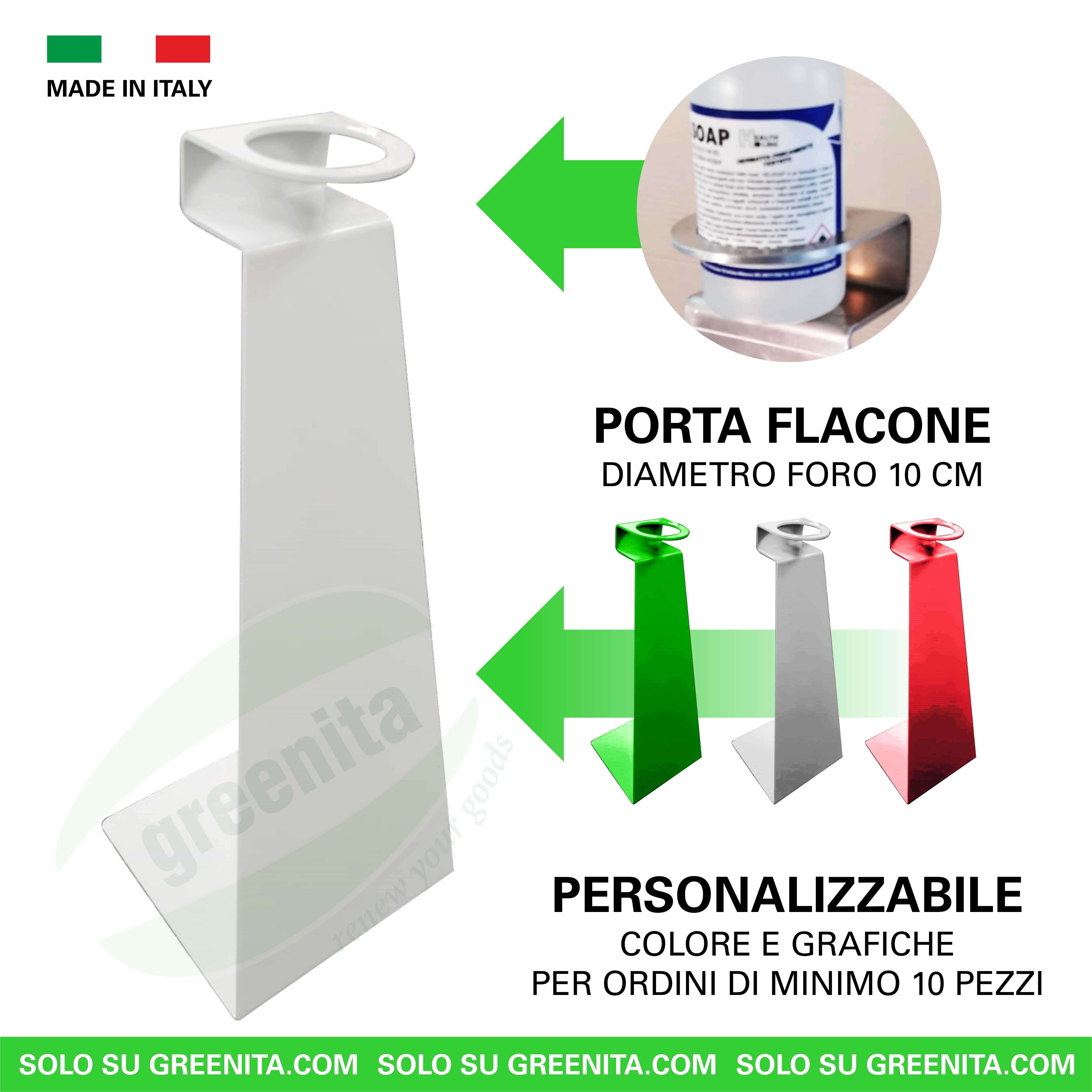 Piantana Porta Flacone Lava Mani - Bianca