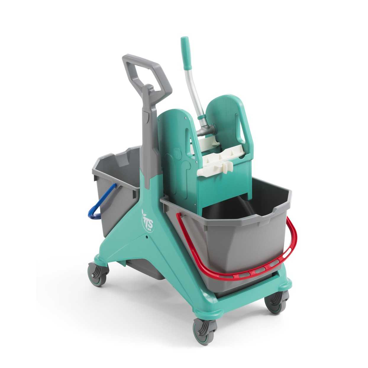 TTS - Carrello Nickita Tec Verde L 30 con Manico Ad Ombrello