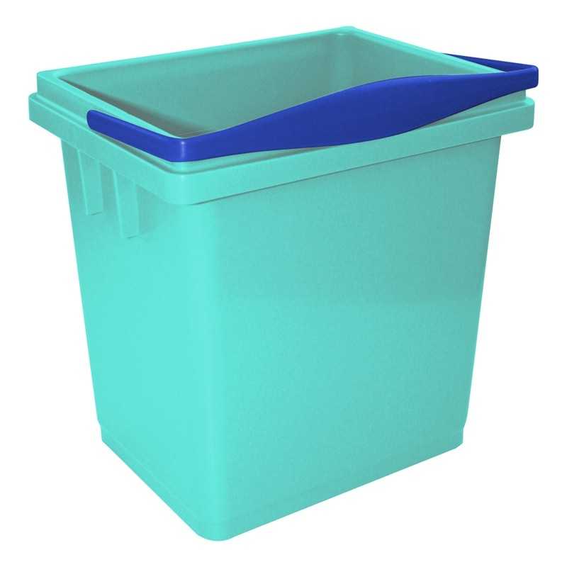 TTS - Sacco L 4 Verde Antibatterico con Manico Blu