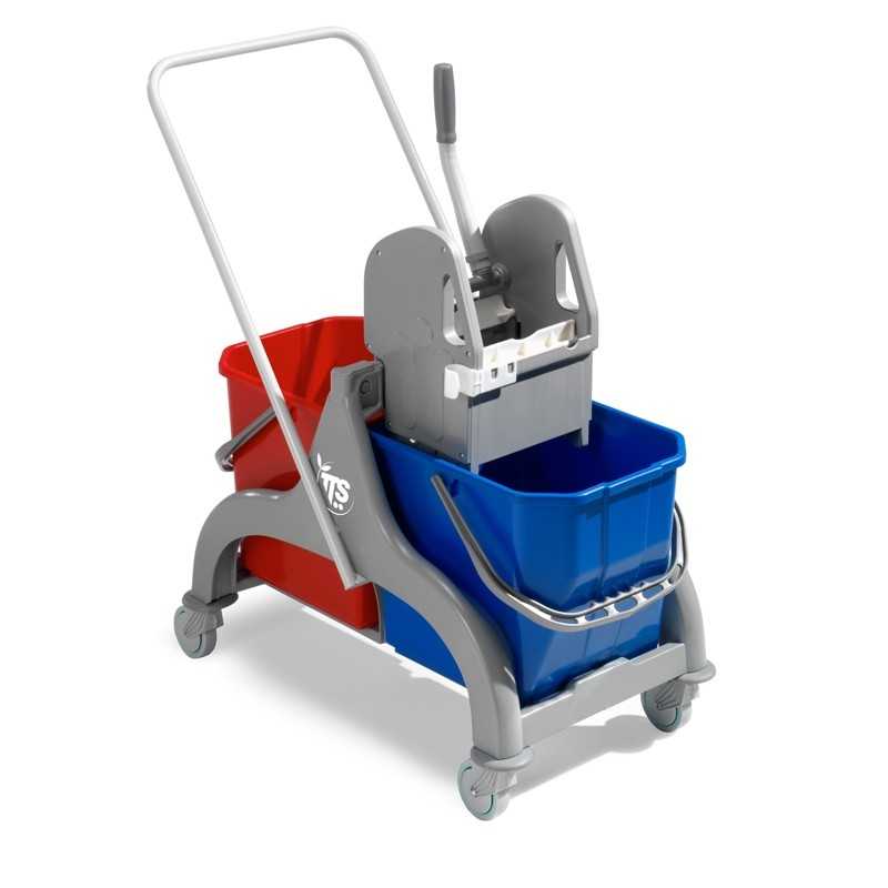 TTS - Carrello Nick Grigio L 30 con Manico Reversibile Rilsan