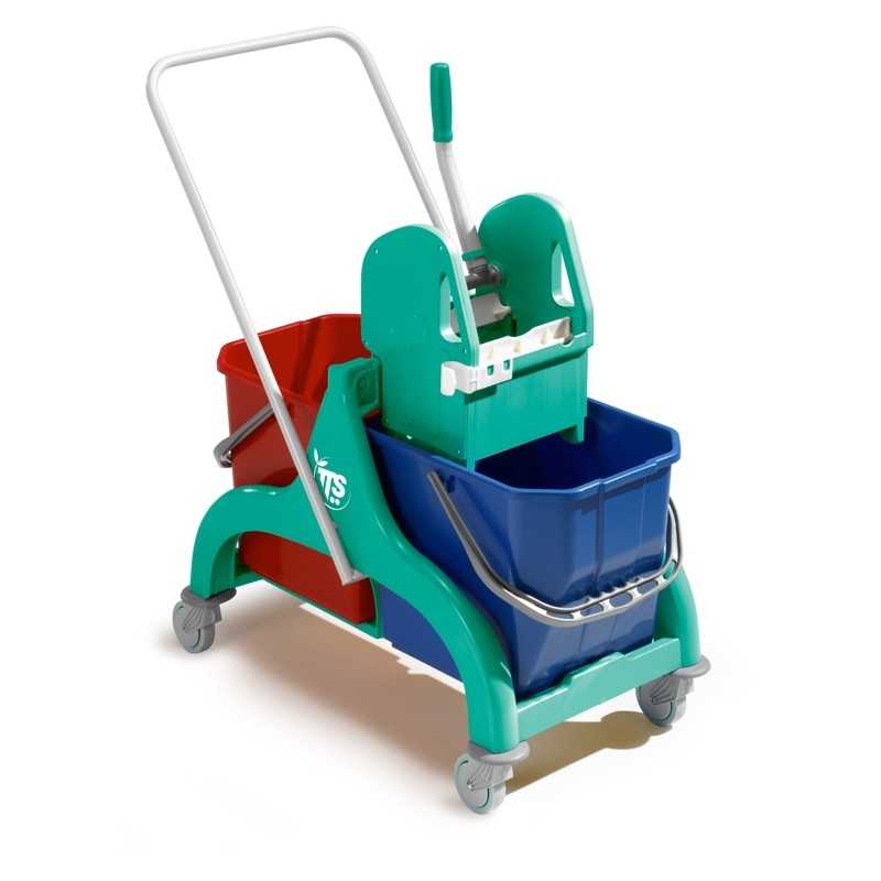 TTS - Carrello Nick Verde L 30 con Manico Reversibile Rilsan